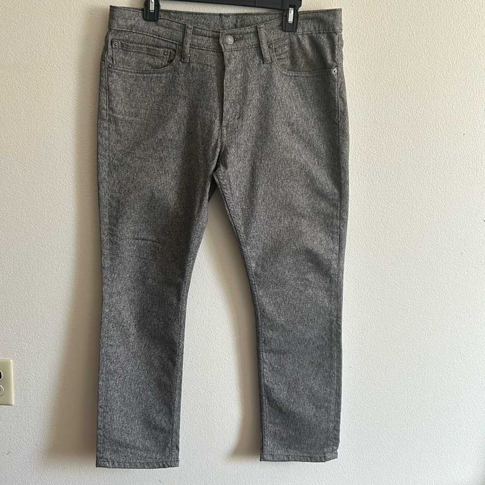 Levi's 511 Woman's Heather Gray/White Stretch Slim Denim Jeans...Size: 34 X 30.